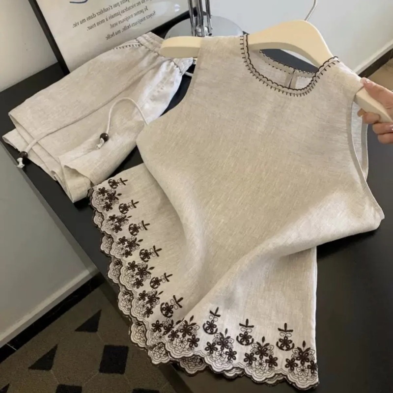 Sewing Vest - Basit Eski Para Tarzı Pamuk ve