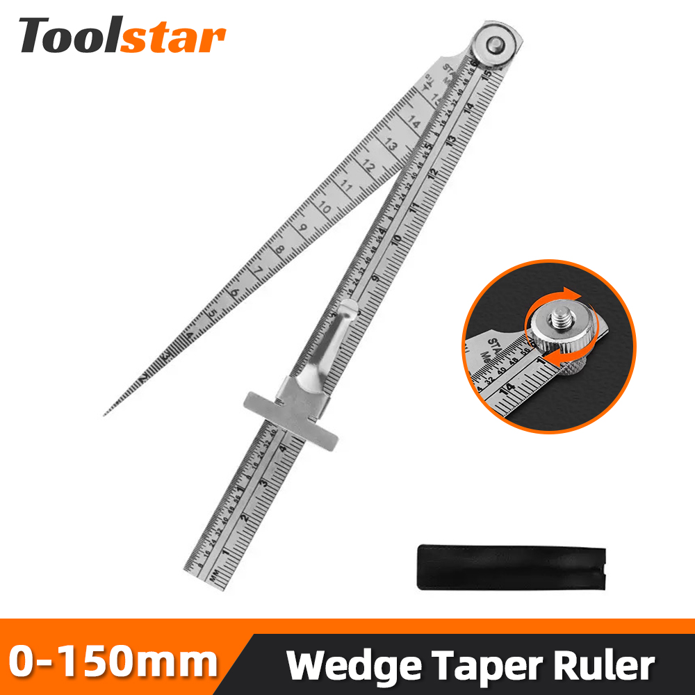 Seam Gauge Metal - Toolstar Kama Şeklinde Konik Cetvel Paslanmaz