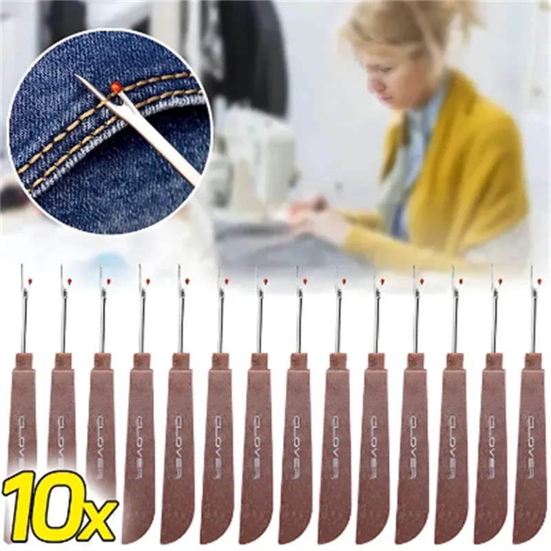 Seam Ripper Tool - 1/10 adet çelik iplik kesici ahşap