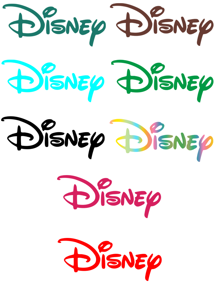 Velcro Sew On - 18 Renk Disney logosu Demir on