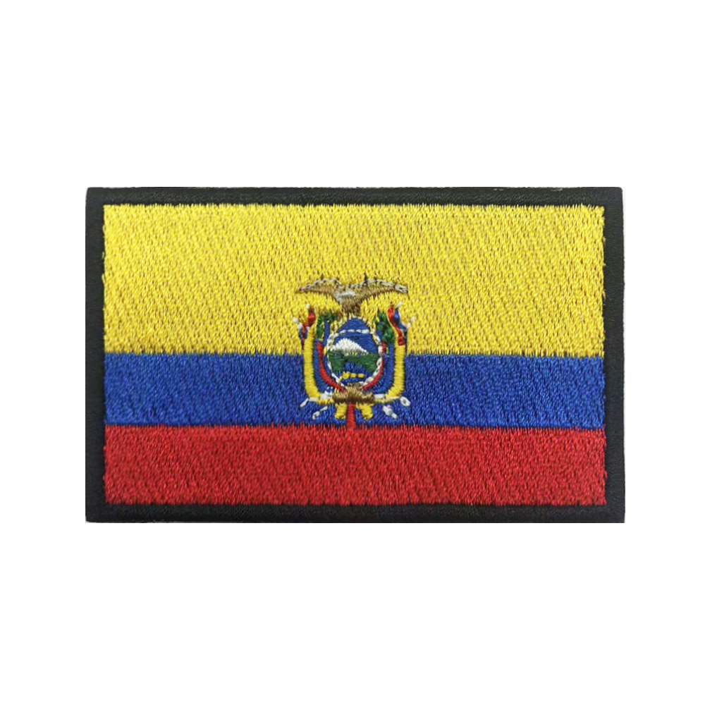 Velcro Sew On - 1 adet ekvador bayrağı ekvador yama