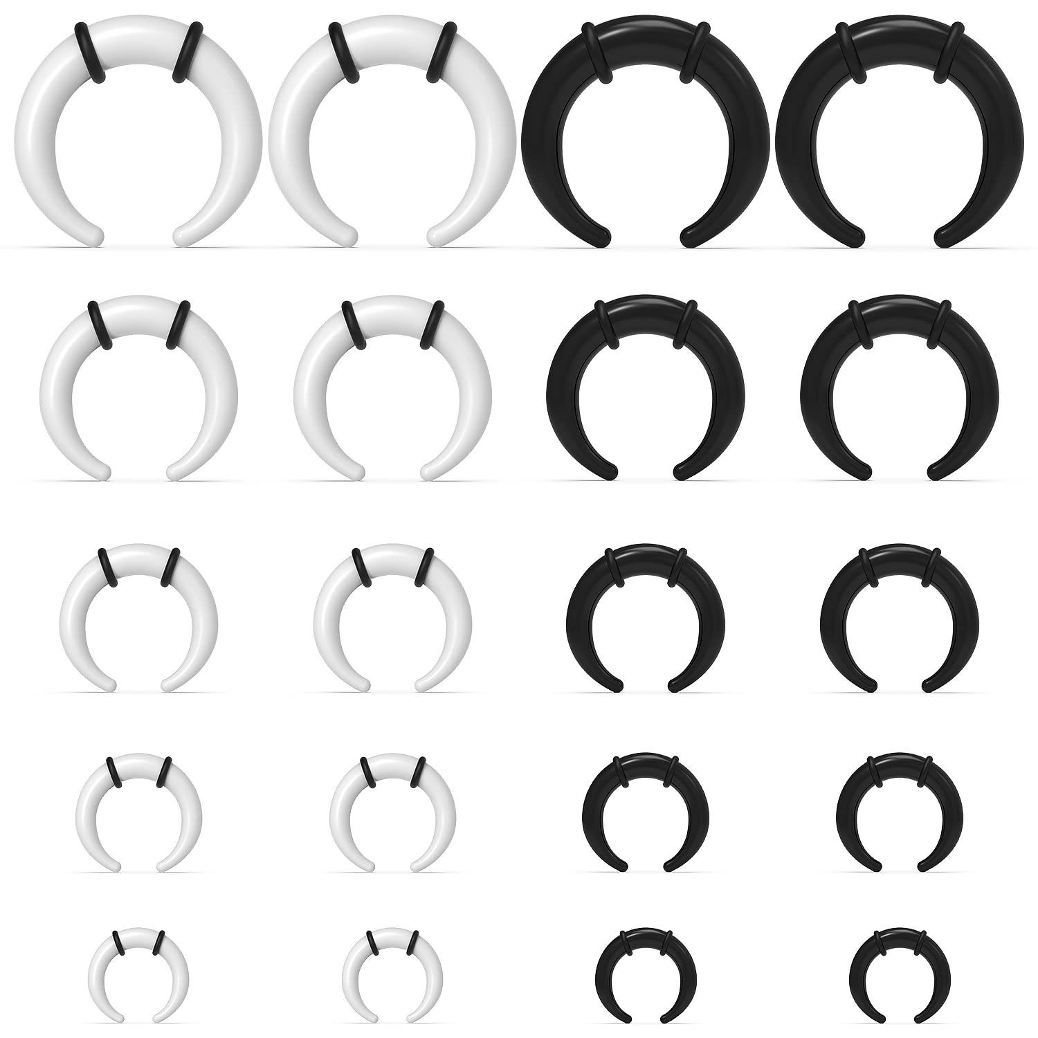 Seam Gauge Metal - Büyük Septum yüzükler 14G 12G 8G