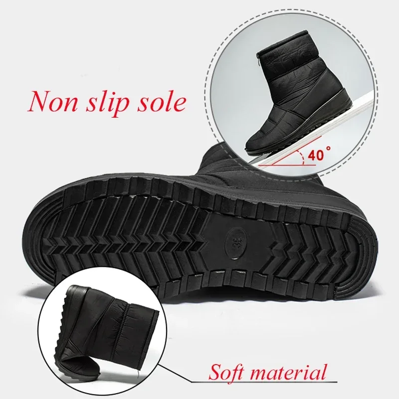 Kaymaz Su Geçirmez Kar Botları - Sewing Front Zipper incelemesi ve fiyatı