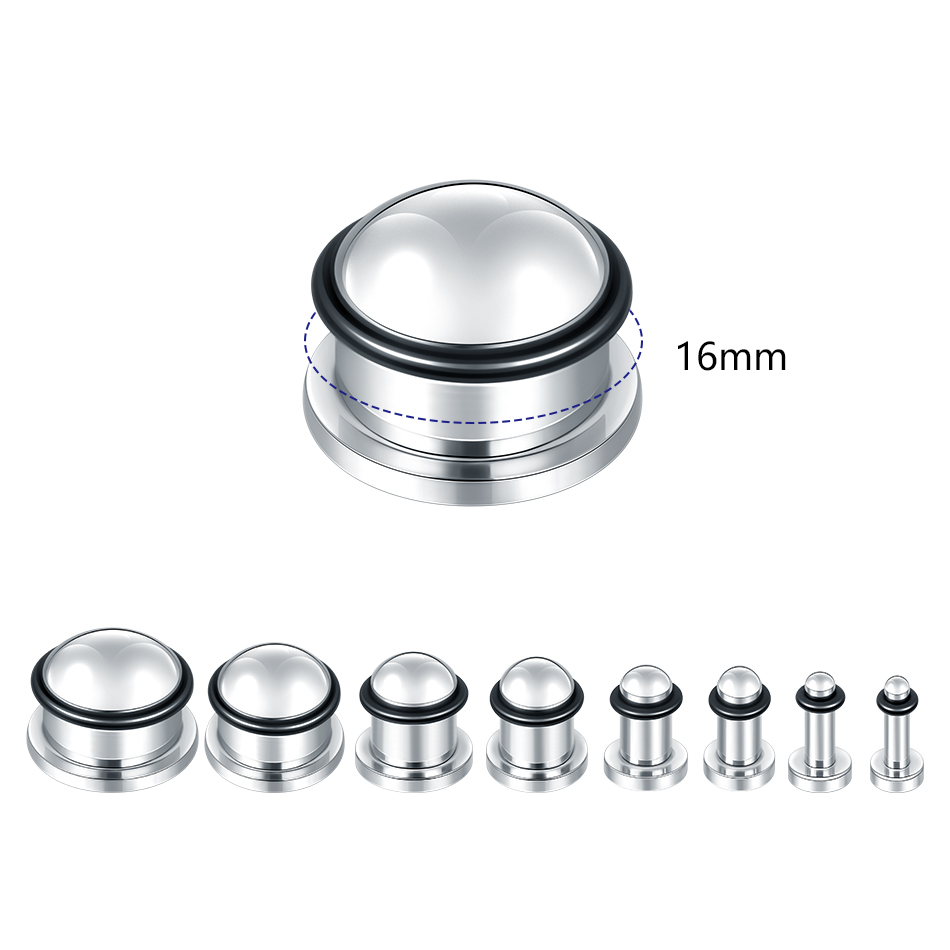 1 çift Paslanmaz Çelik Kulak T - Seam Gauge Metal incelemesi ve fiyatı