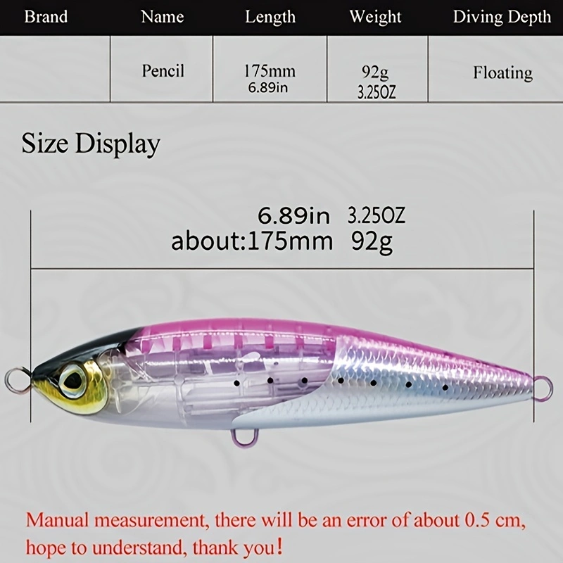 17.5CM 92G Yüzen Kalem Şeklind - Sewing Gt incelemesi ve fiyatı