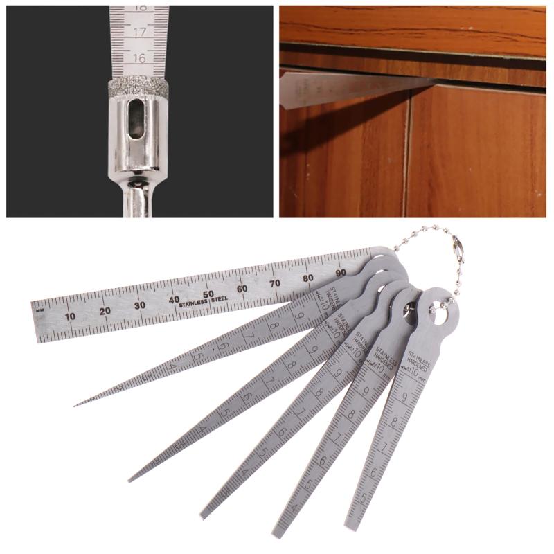 6 adet Feeler ölçüm aracı koni - Seam Gauge Metal incelemesi ve fiyatı