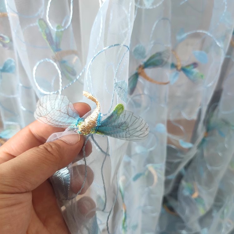 1 yard Mavi pembe örgü kumaş Ü - Sewing Embroidery Fabric incelemesi ve fiyatı