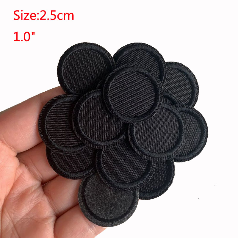 5 adet siyah yuvarlak yamalar  - Velcro Sew On incelemesi ve fiyatı