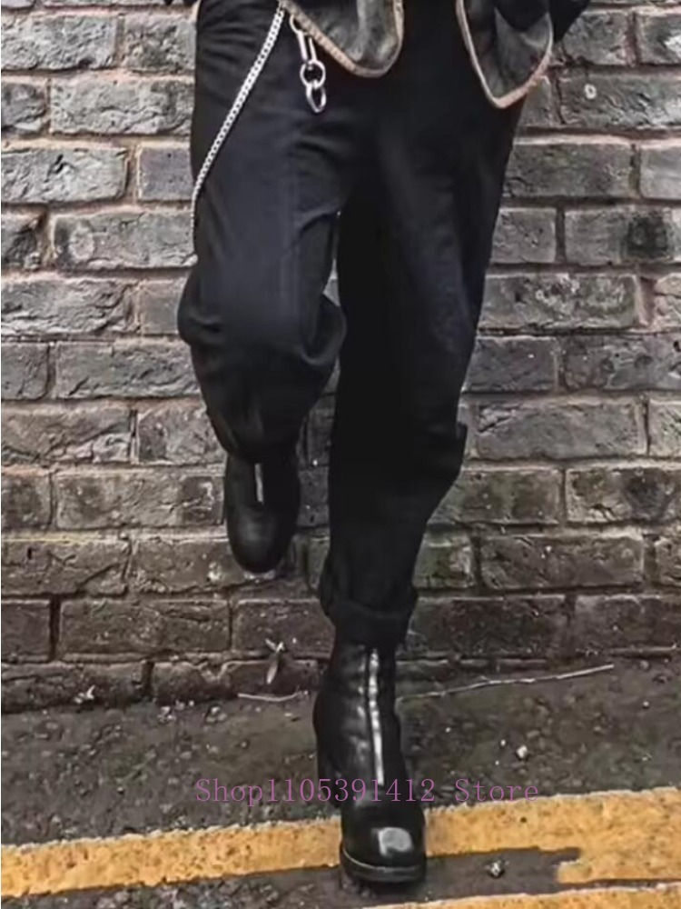 Lüks erkek ayakkabıları hakiki - Sewing Front Zipper incelemesi ve fiyatı