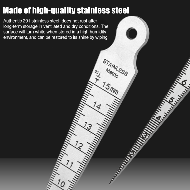 1-15mm Paslanmaz Çelik Konik Ö - Seam Gauge Metal incelemesi ve fiyatı