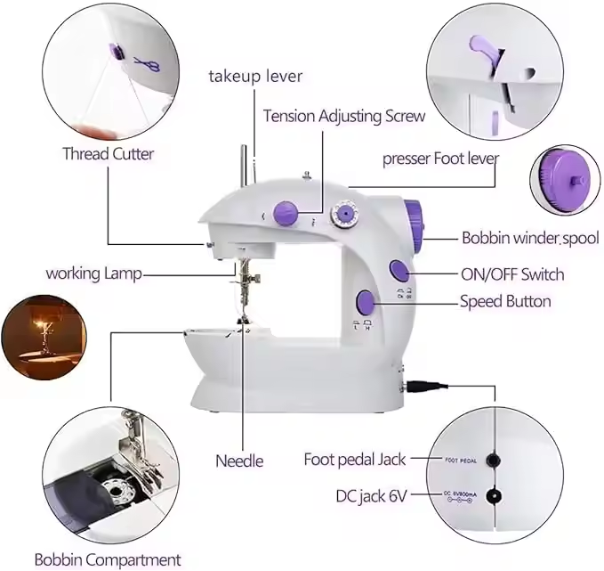 Mini Elektrikli Ev Tipi Dikiş  - Textile Sewing Machine Price incelemesi ve fiyatı